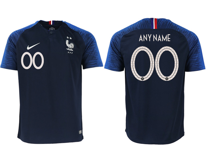France Customized Home 2018 FIFA World Cup Thailand Soccer Jersey