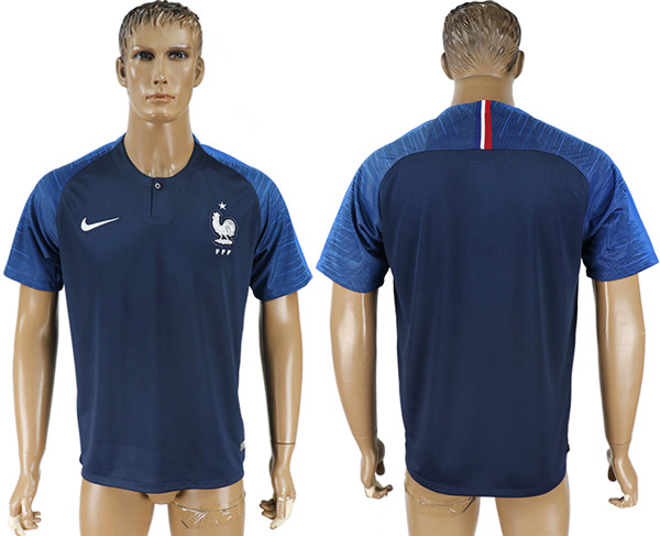 France Home 2018 FIFA World Cup Thailand Soccer Jersey