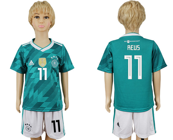 Germany 11 REUS Away 2018 FIFA World Cup Youth Soccer Jersey