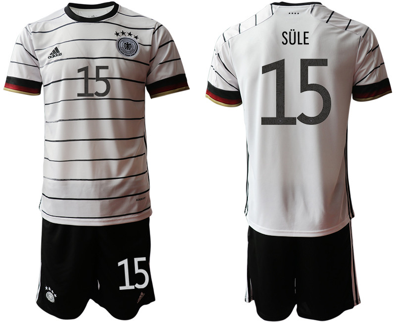 Germany 15 SULE Home UEFA Euro 2020 Soccer Jersey