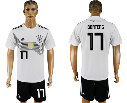 Germany 17 BOATENG Home 2018 FIFA World Cup Soccer Jersey