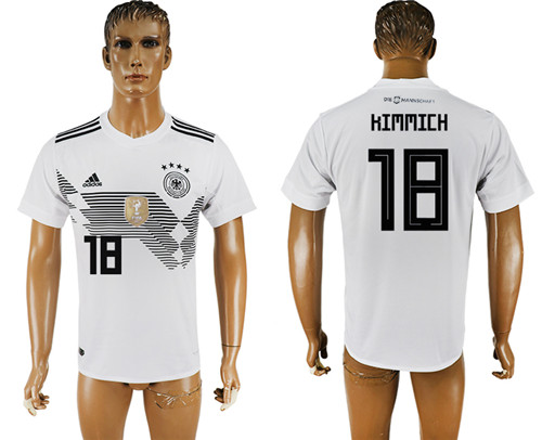 Germany 18 KIMMICH Home 2018 FIFA World Cup Thailand Soccer Jersey