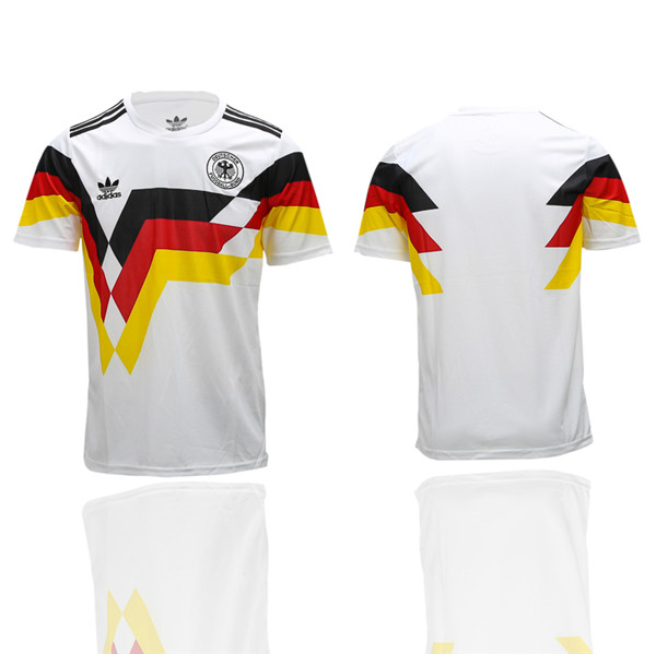Germany 1990 Throwback Style Home 2018 FIFA World Cup Thailand Soccer Jersey