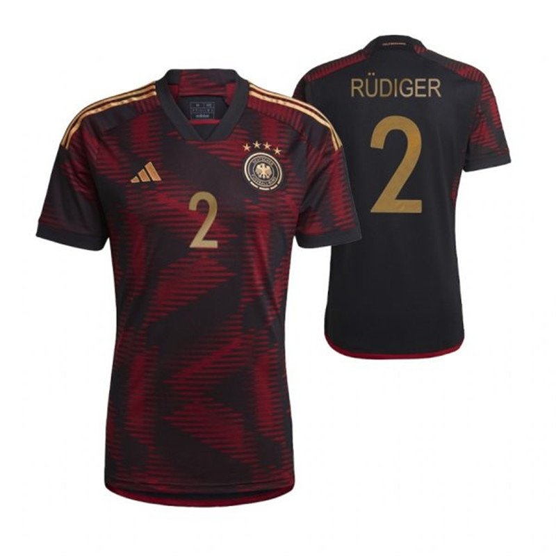 Germany 2 RUDIGER Away 2022 FIFA World Cup Thailand Soccer Jersey