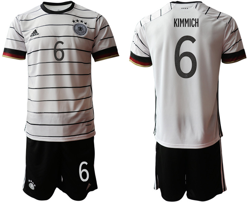 Germany 6 KIMMICH Home UEFA Euro 2020 Soccer Jersey