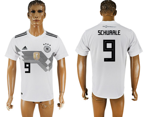 Germany 9 SCHURRLE Home 2018 FIFA World Cup Thailand Soccer Jersey