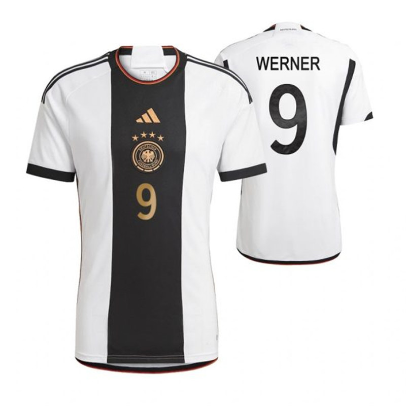 Germany 9 WERNER Home 2022 FIFA World Cup Thailand Soccer Jersey