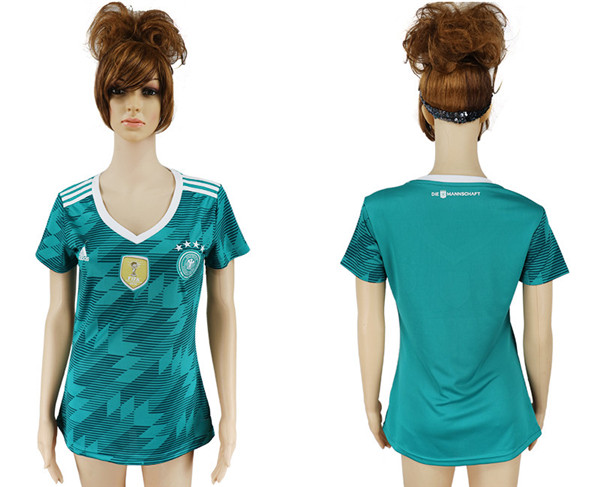 Germany Away Women 2018 FIFA World Cup Soccer Jersey