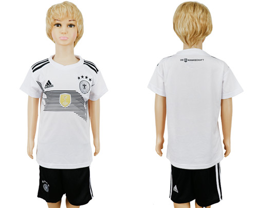 Germany Home Youth 2018 FIFA World Cup Soccer Jersey
