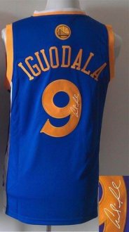 Golden State Warriors Revolution 30 Autographed 9 Andre Iguodala Blue Stitched NBA Jersey