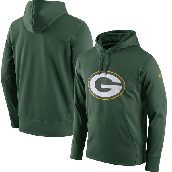 Green Bay Packers  Circuit Logo Essential Performance Pullover Hoodie Green