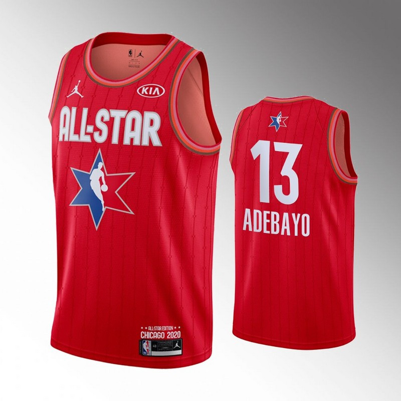 Heat 13 Bam Adebayo Red 2020 NBA All Star Jordan Brand Swingman Jersey