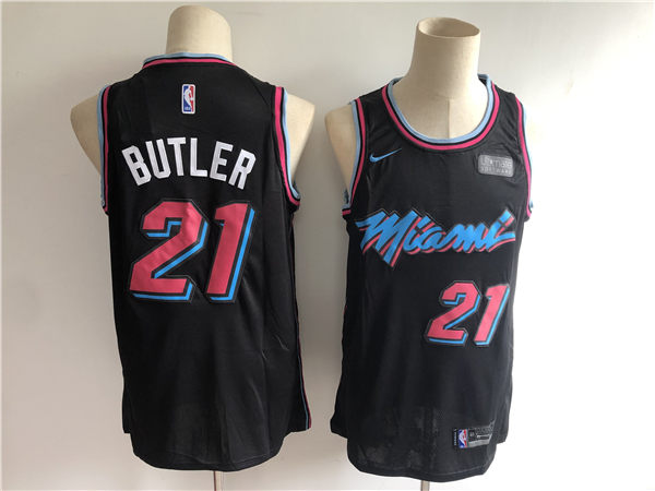 Heat 21 Jimmy Butler Black City Edition Nike Swingman Jersey