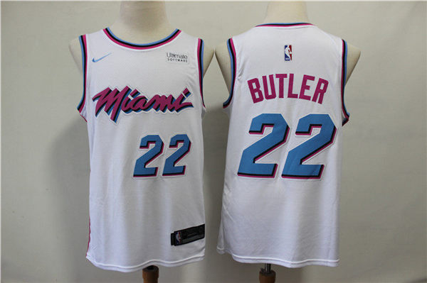 Heat 22 Jimmy Butler White City Edition Nike Swingman Jersey