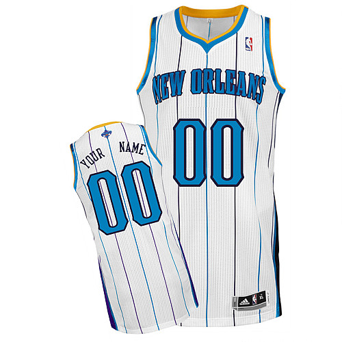Hornets Personalized Authentic White NBA Jersey