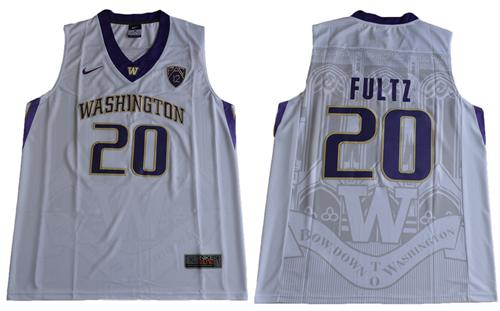 Huskies 20 Markelle Fultz White Basketball Stitched NCAA Jersey