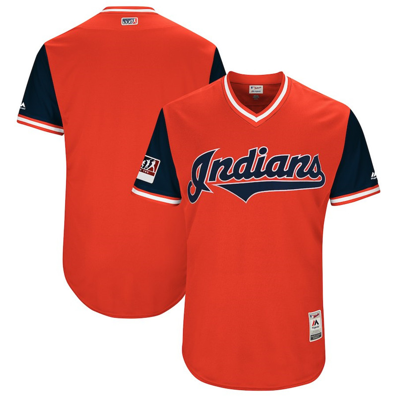 Indians Red 2018 Players' Weekend Authentic Team Jersey