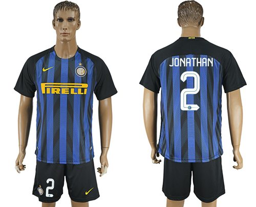 Inter Milan 2 Jonathan Home Soccer Club Jersey