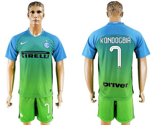 Inter Milan 7 Kondogbia Sec Away Soccer Club Jersey