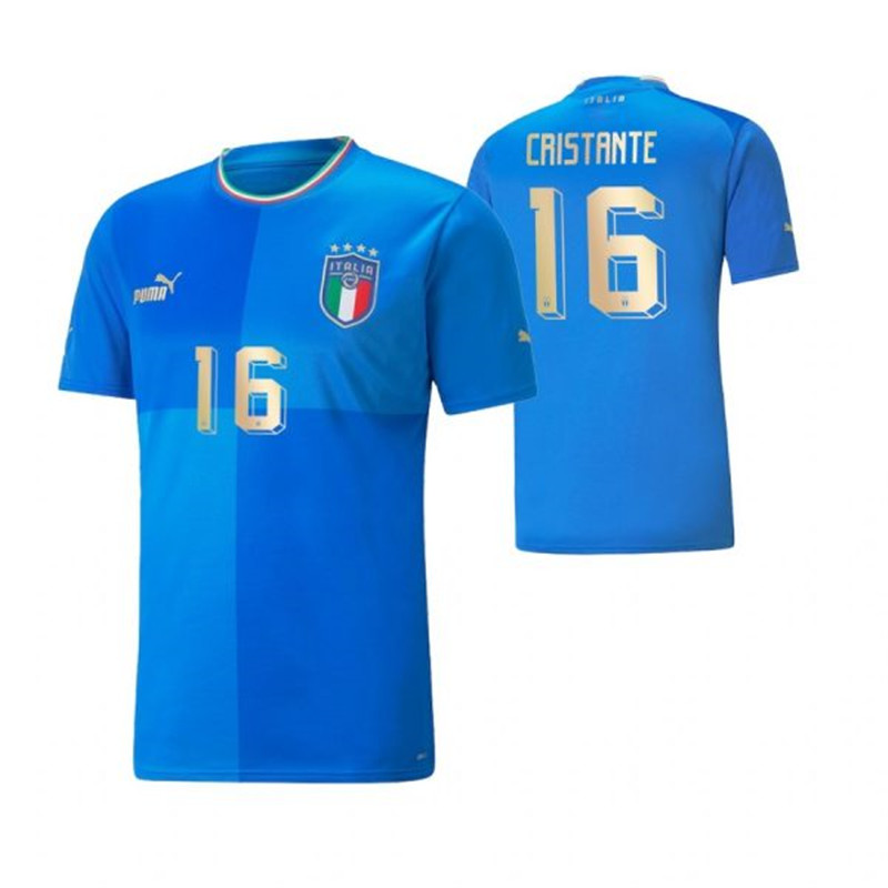 Italy 16 CRISTANTE Home 2022 FIFA World Cup Thailand Soccer Jersey