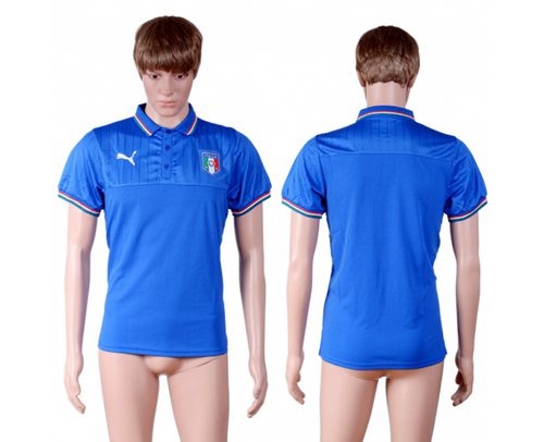 Italy Blank Sky Blue Polo Shirts