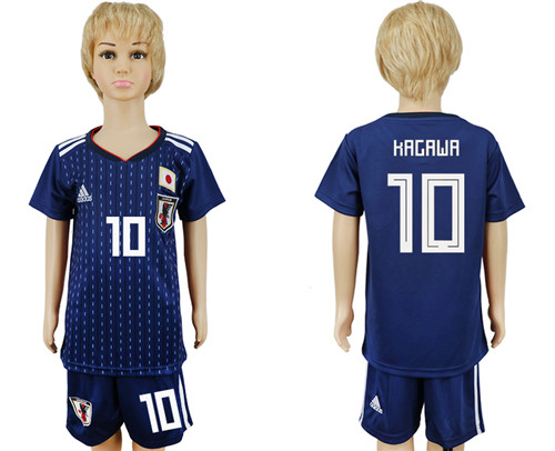 Japan 10 KRGAWA Youth Home 2018 FIFA World Cup Soccer Jersey