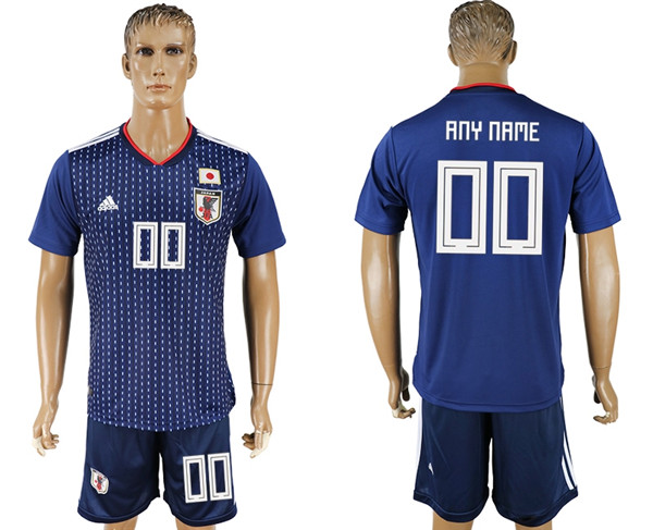 Japan Home 2018 FIFA World Cup Men's Customized Jersey