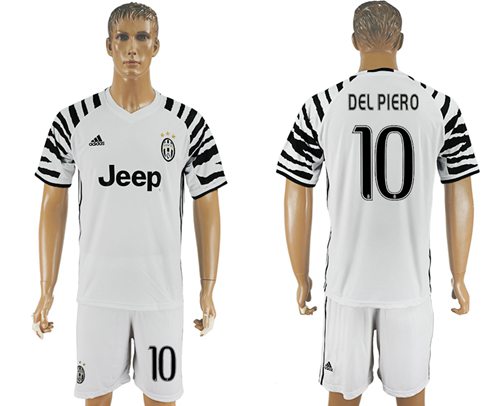 Juventus 10 Del Piero SEC Away Soccer Club Jersey