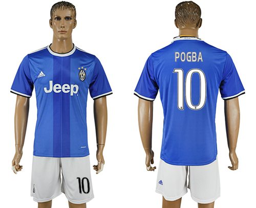 Juventus 10 Pogba Away Soccer Club Jersey