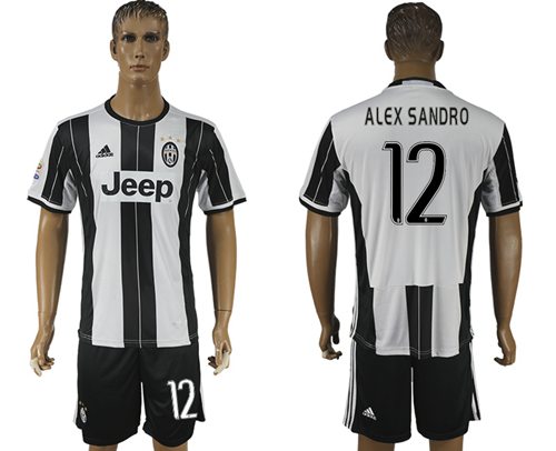 Juventus 12 Alex Sandro Home Soccer Club Jersey