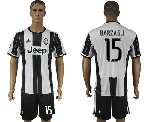 Juventus 15 Barzagli Home Soccer Club Jersey