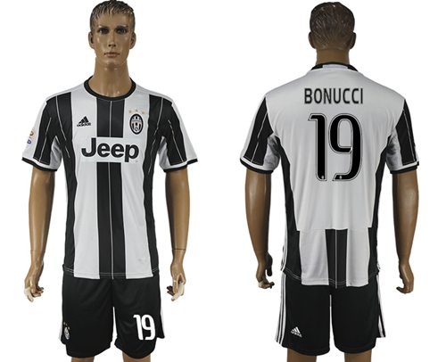 Juventus 19 Bonucci Home Soccer Club Jersey