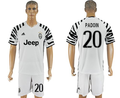 Juventus 20 Padoin SEC Away Soccer Club Jersey