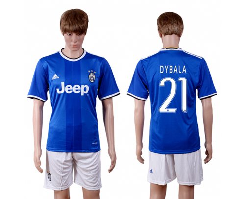 Juventus 21 Dybala Away Soccer Club Jersey