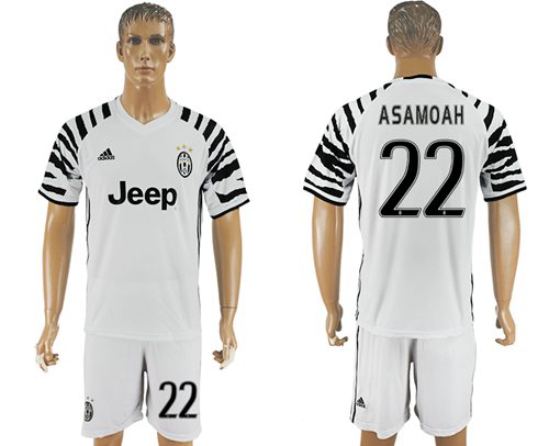 Juventus 22 Asamoah SEC Away Soccer Club Jersey