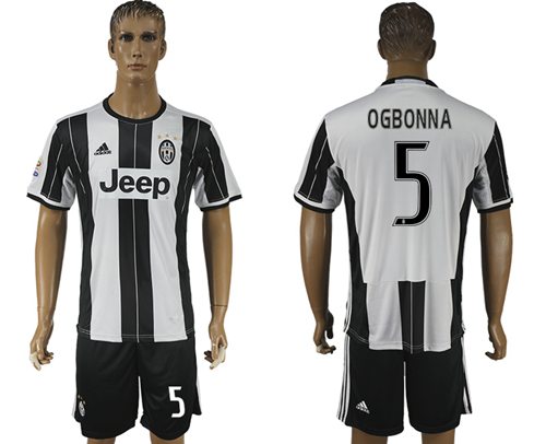 Juventus 5 Ogbonna Home Soccer Club Jersey