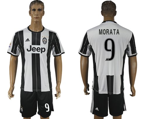 Juventus 9 Morata Home Soccer Club Jersey