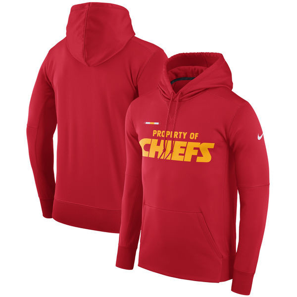 Kansas City Chiefs  Property Of Performance Pullover Hoodie Red
