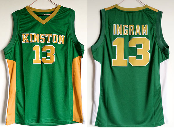 Kingston #13 Brandon Ingram Green High Scool Basketball Jersey