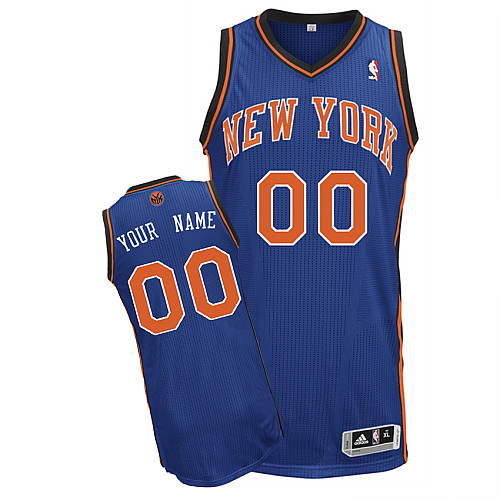 Knicks Personalized Authentic Blue NBA Jersey