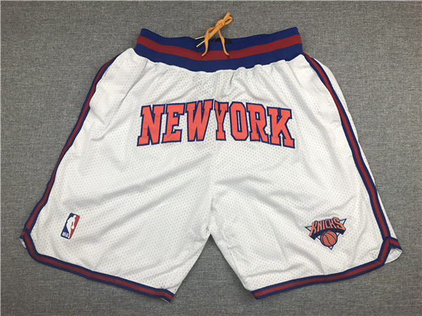 Knicks White Just Don Mesh Shorts