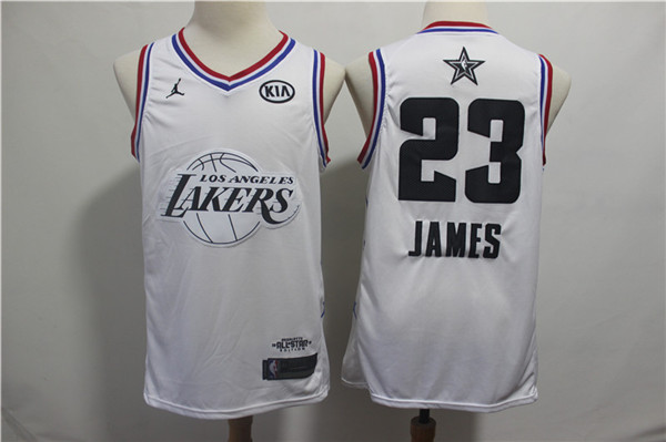Lakers 23 Lebron James White 2019 NBA All Star Game Jordan Brand ...