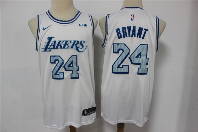 Lakers 24 Kobe Bryant White 2020 21 City Edition Nike Swingman Jersey
