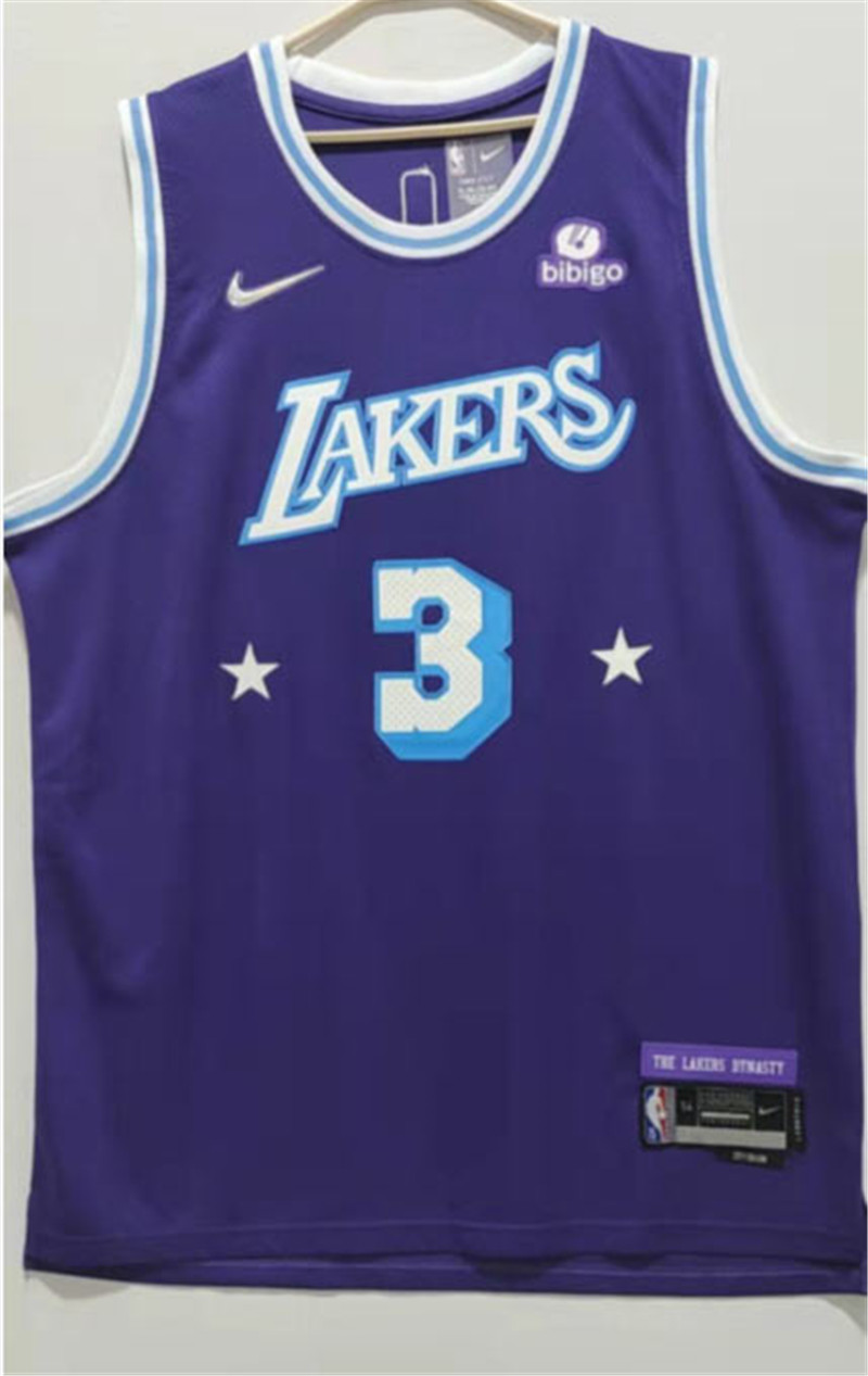 Lakers 3 Anthony Davis Navy Nike 2021 22 City Edition Swingman Jersey