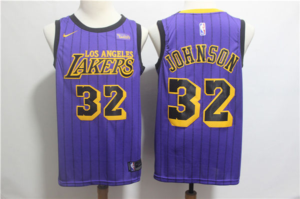 Lakers 32 Kobe Bryant Purple 2019 City Edition  Swingman Jersey