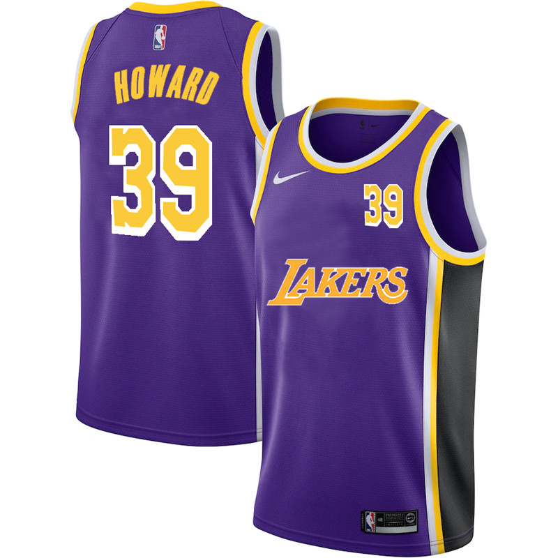 Lakers 39 Dwight Howard Purple 2020 2021 New City Edition Nike Swingman Jerseys