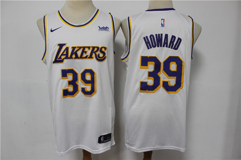 Lakers 39 Dwight Howard White Nike Swingman Jersey