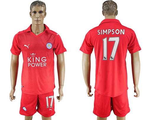 Leicester City 17 Simpson Away Soccer Club Jersey