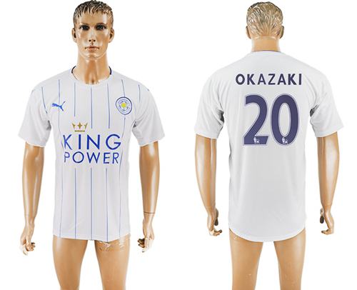 Leicester City 20 Okazaki SEC Away Soccer Club Jersey