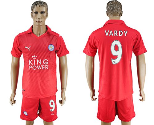 Leicester City 9 Vardy Away Soccer Club Jersey